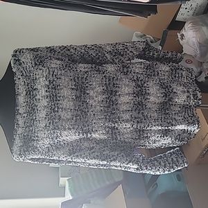 Maurices Black and White off the Shoulder sweater.